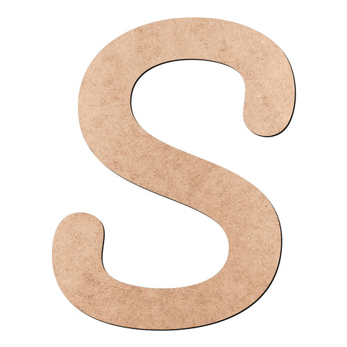 Recorte Letra S Pacífico / MDF 3mm
