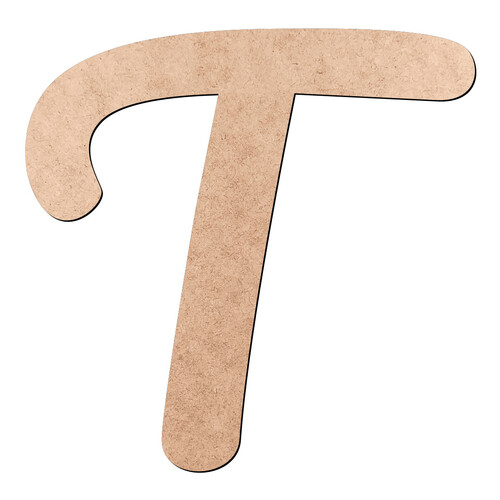 Recorte Letra T Pacífico / MDF 3mm