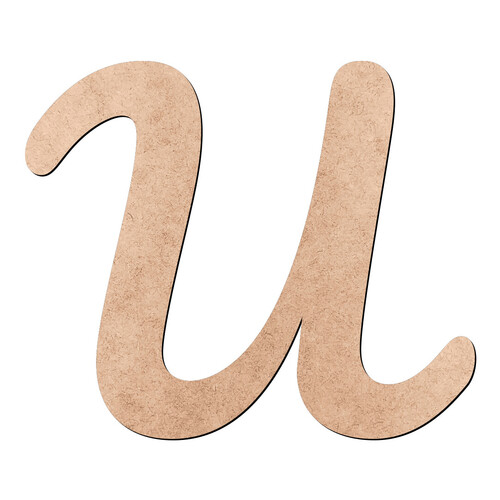 Recorte Letra U Pacífico / MDF 3mm