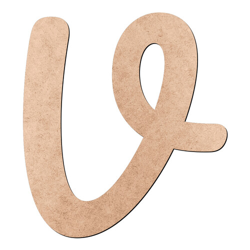 Recorte Letra V Pacífico / MDF 3mm