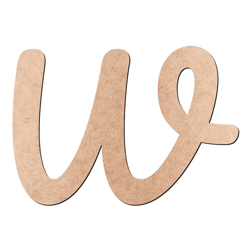 Recorte Letra W Pacífico / MDF 3mm