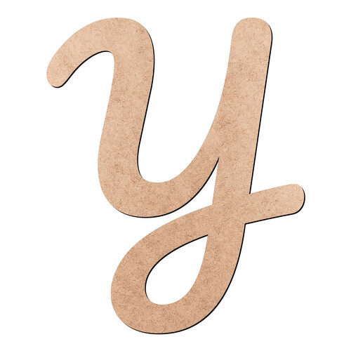 Recorte Letra Y Pacífico / MDF 3mm