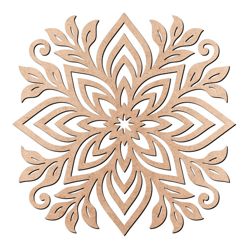 Recorte Mandala Floral / MDF 3mm