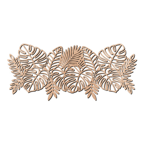 Recorte Composição Folhas / MDF 3mm