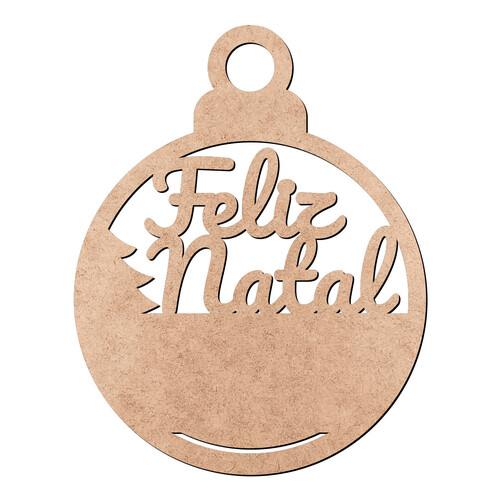 Recorte Enfeite Feliz Natal / MDF 3mm