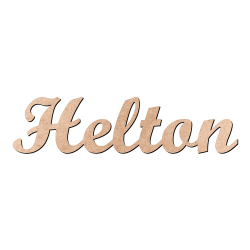 Recorte Helton Script Mt Std / MDF 3mm