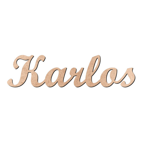 Recorte Karlos Script Mt Std / MDF 3mm