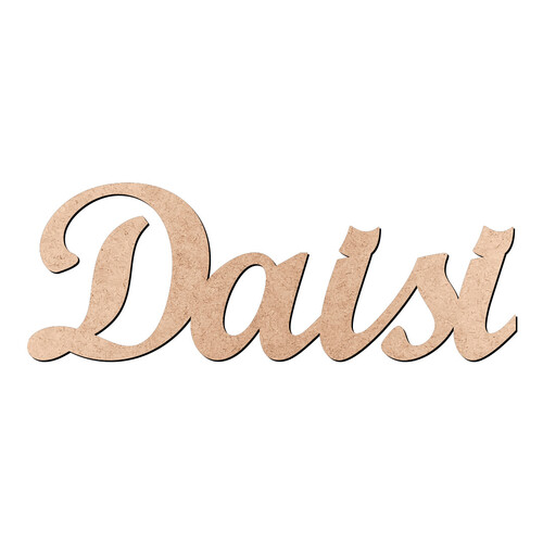 Recorte Daisi Script Mt Std / MDF 3mm