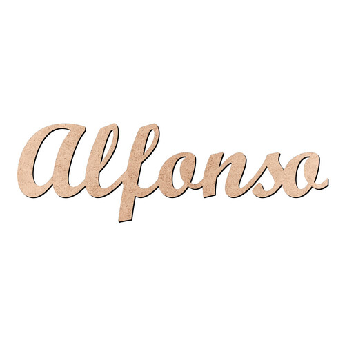 Recorte Alfonso Script Mt Std / MDF 3mm
