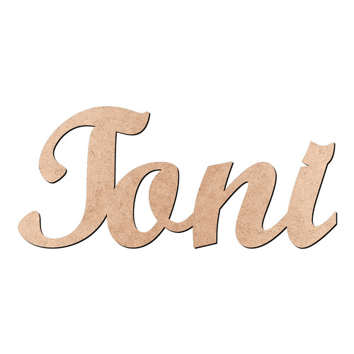 Recorte Toni Script Mt Std / MDF 3mm