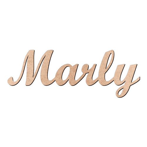 Recorte Marly Script Mt Std / MDF 3mm