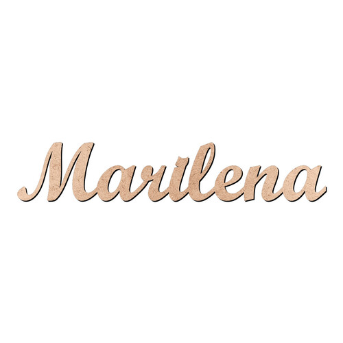 Recorte Marilena Script Mt Std / MDF 3mm