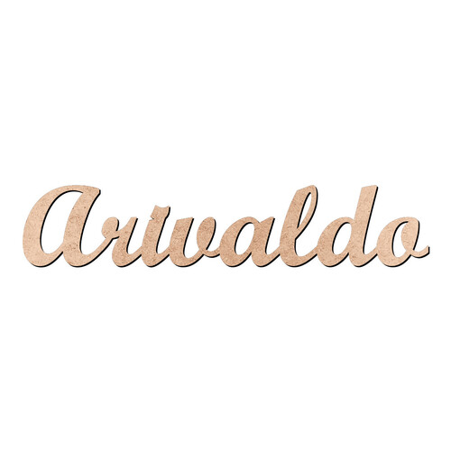 Recorte Arivaldo Script Mt Std / MDF 3mm
