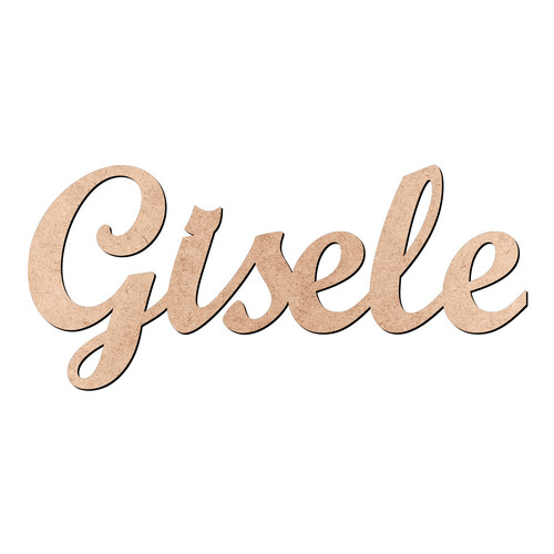 Recorte Gisele Script Mt Std / MDF 3mm