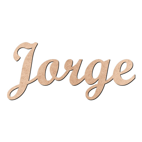 Recorte Jorge Script Mt Std / MDF 3mm