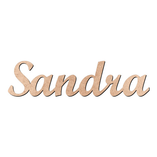 Recorte Sandra Script Mt Std / MDF 3mm