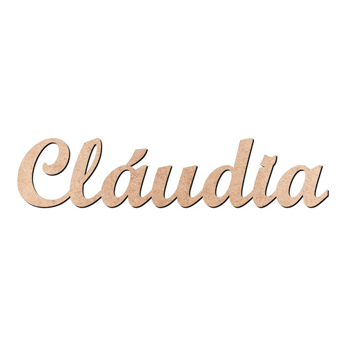 Recorte Cláudia Script Mt Std / MDF 3mm