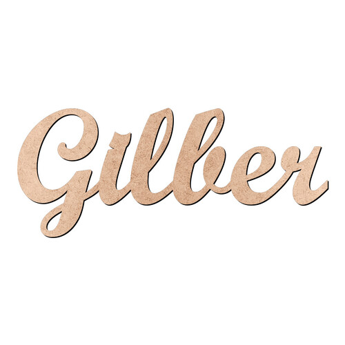Recorte Gilber Script Mt Std / MDF 3mm
