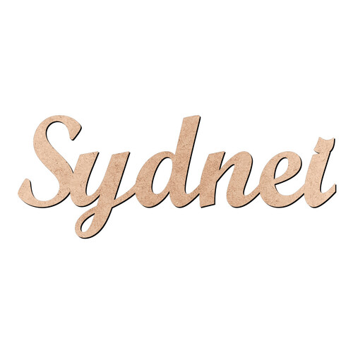 Recorte Sydnei Script Mt Std / MDF 3mm