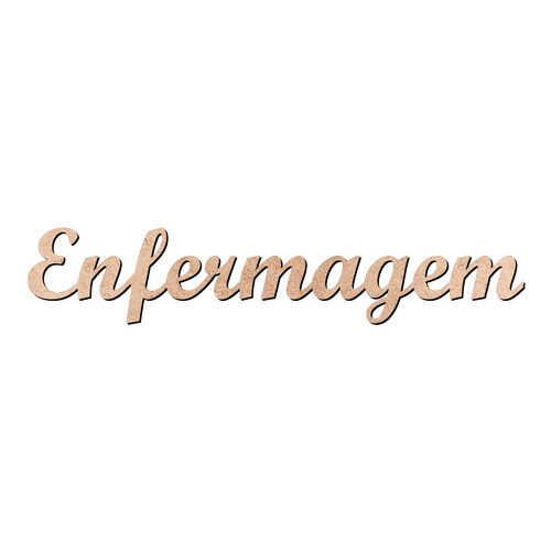 Recorte Enfermagem Script Mt Std / MDF 3mm