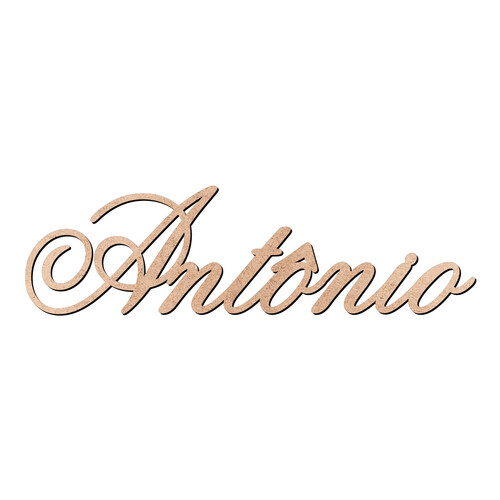 Recorte Antônio Old Script / MDF 3mm