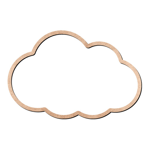 Recorte Nuvem Moldura / MDF 3mm