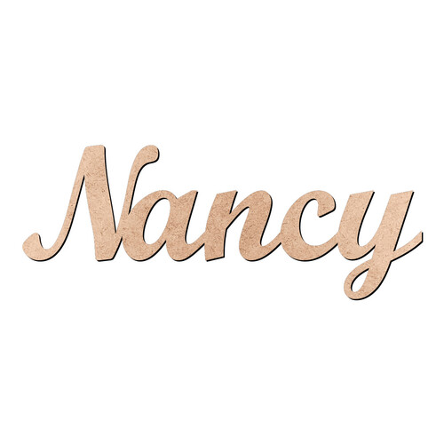 Recorte Nancy Script Mt Std / MDF 3mm