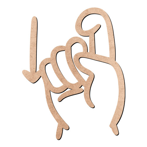 Recorte Letra X Libras / MDF 3mm