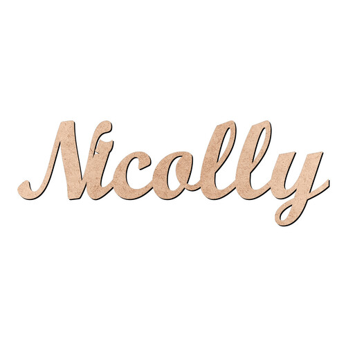 Recorte Nicolly Script Mt Std / MDF 3mm