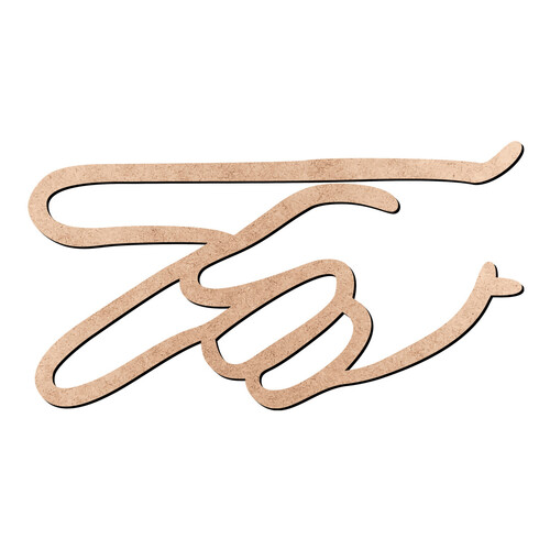 Recorte Letra P Libras / MDF 3mm