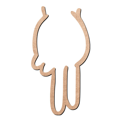 Recorte Letra N Libras / MDF 3mm