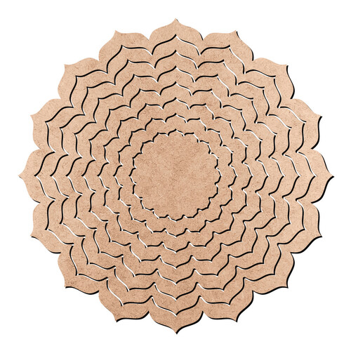 Recorte Gabarito Anéis Mandala / MDF 3mm