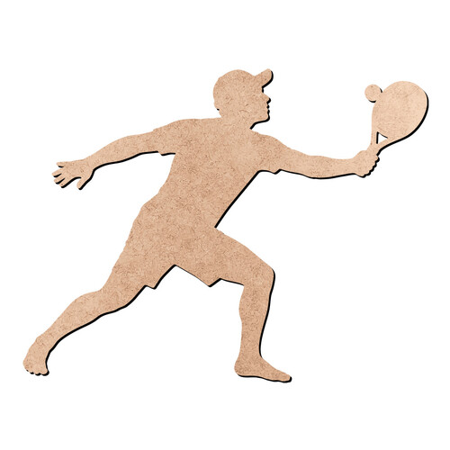 Recorte Jogador Beach Tennis / MDF 3mm