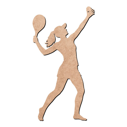Recorte Jogadora Beach Tennis / MDF 3mm