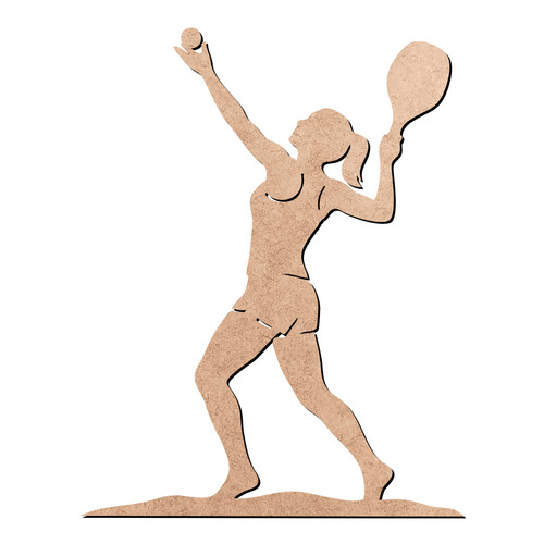 Recorte Jogadora Beach Tennis / MDF 3mm