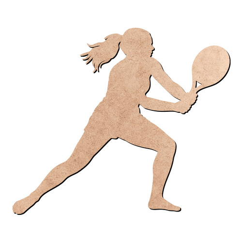 Recorte Jogadora Beach Tennis / MDF 3mm