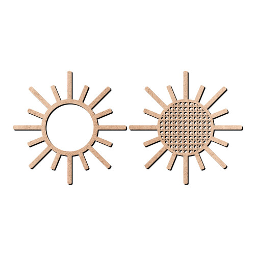 Recorte Sol Est Palha Indiana / MDF 3mm