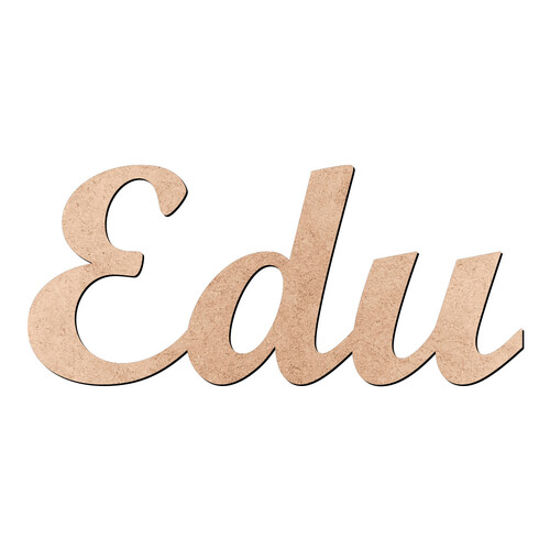 Recorte Edu Script Mt Std / MDF 3mm