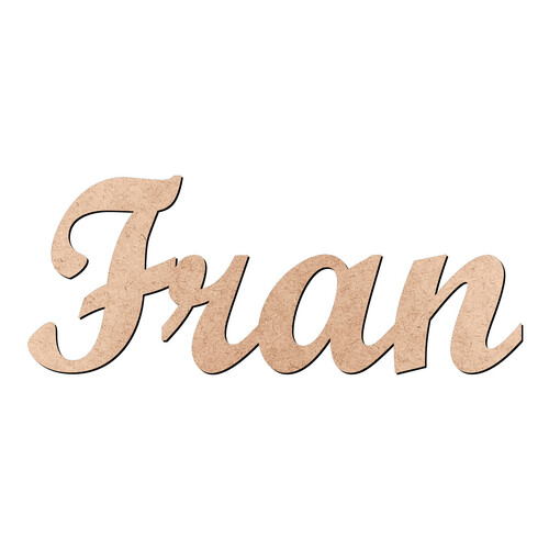 Recorte Fran Script Mt Std / MDF 3mm