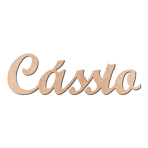 Recorte Cássio Script Mt Std / MDF 3mm