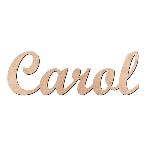 Recorte Carol Script Mt Std / MDF 3mm