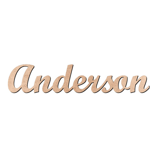 Recorte Anderson Script Mt Std / MDF 3mm