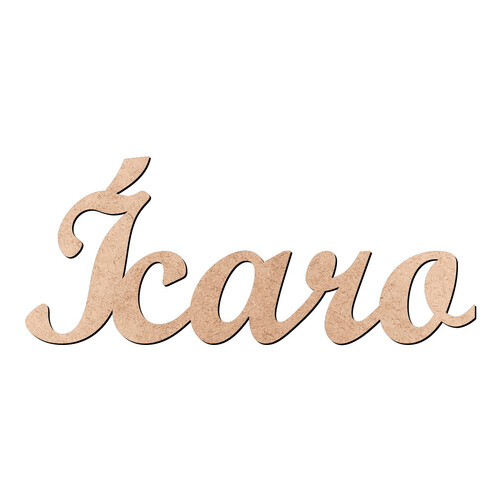 Recorte Ícaro Script Mt Std / MDF 3mm