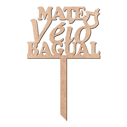 Recorte Enfeite de Cuia Mate Véio Bagual / MDF 3mm