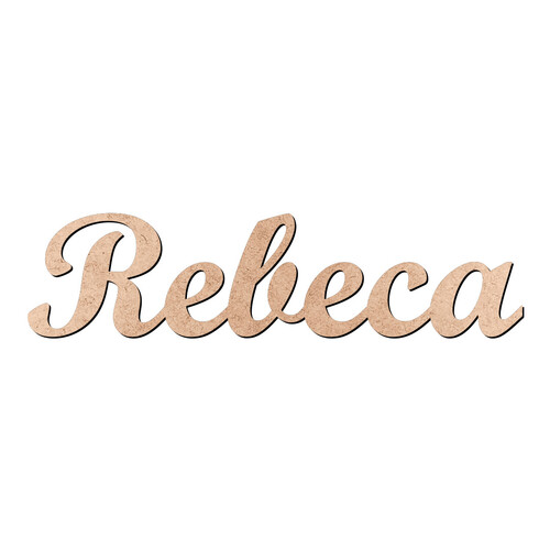 Recorte Rebeca Script Mt Std / MDF 3mm