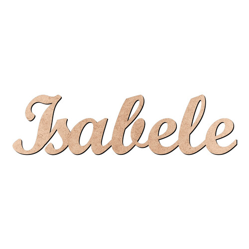Recorte Isabele Script Mt Std / MDF 3mm