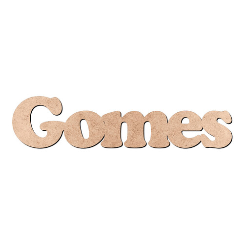 Recorte Gomes Cooper Black / MDF 3mm