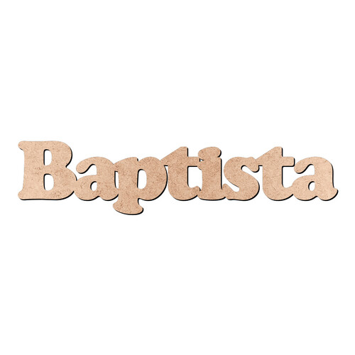 Recorte Baptista Cooper Black / MDF 3mm