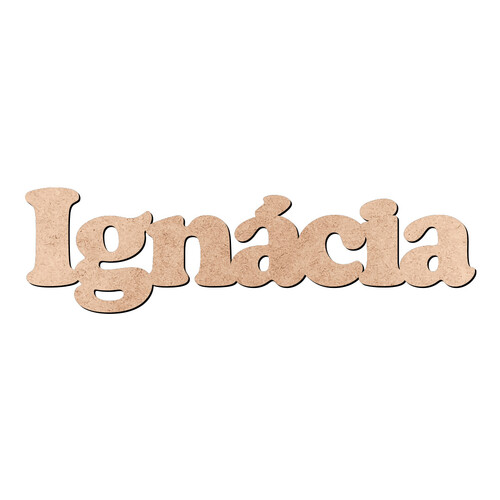 Recorte Ignácia Cooper Black / MDF 3mm