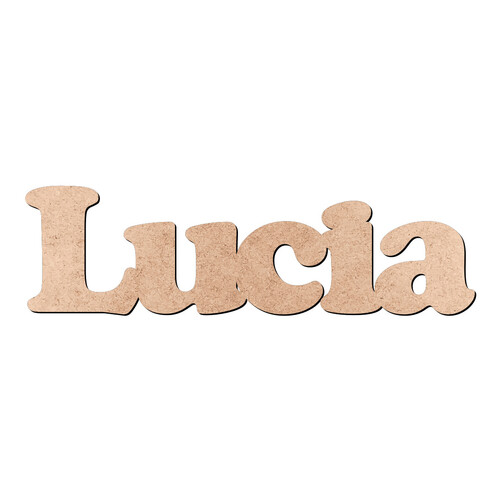 Recorte Lucia Cooper Black / MDF 3mm